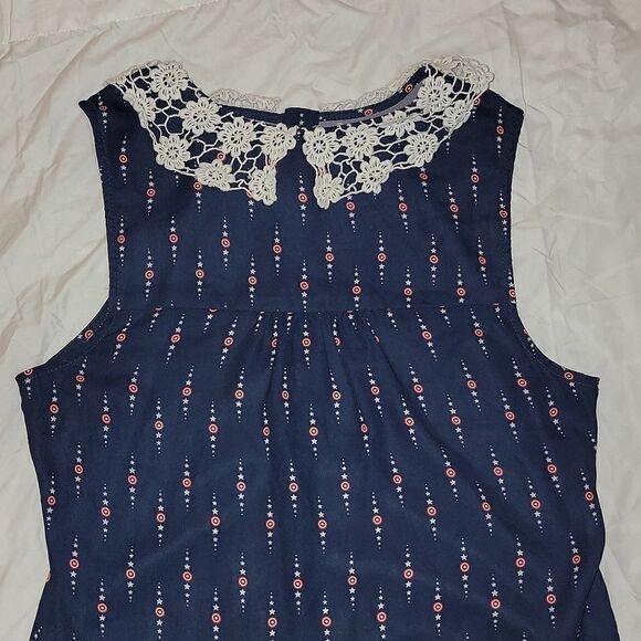 Marvel Her Universe Captain America Tie Waist Blouse Shirt Size M - Picture 9 of 10